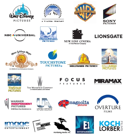 Major Movie Studios Logos